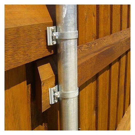 steel post metal fence door bracket|4 inch fence post brackets.